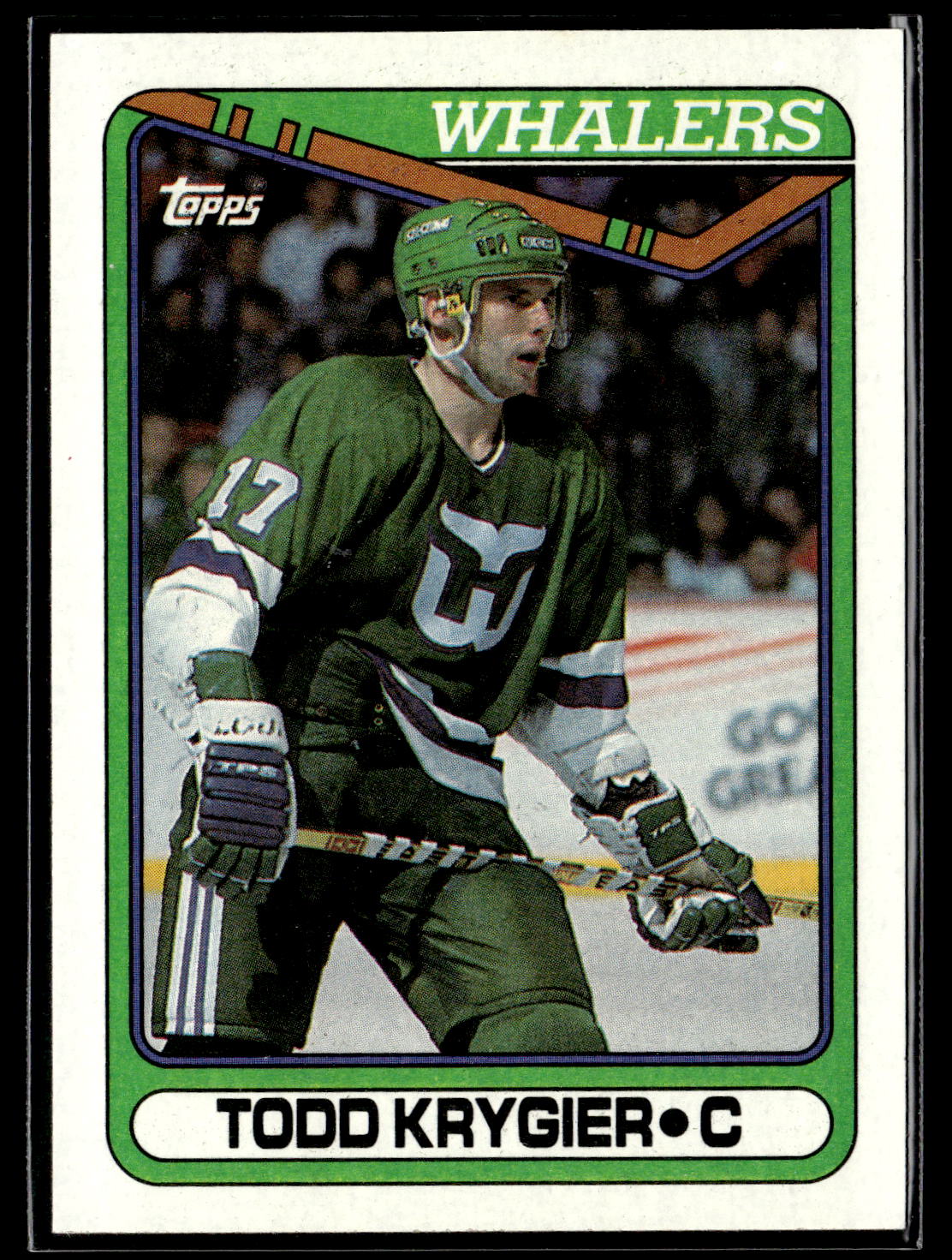 1990-91 Topps #260b Todd Krygier Rookie