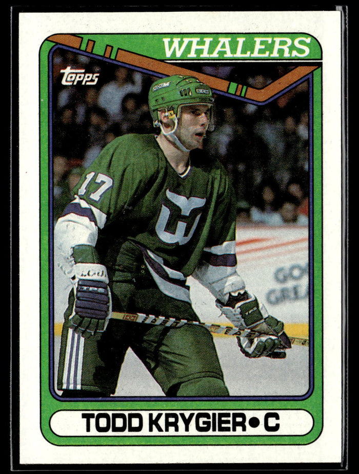 1990-91 Topps #260b Todd Krygier Rookie