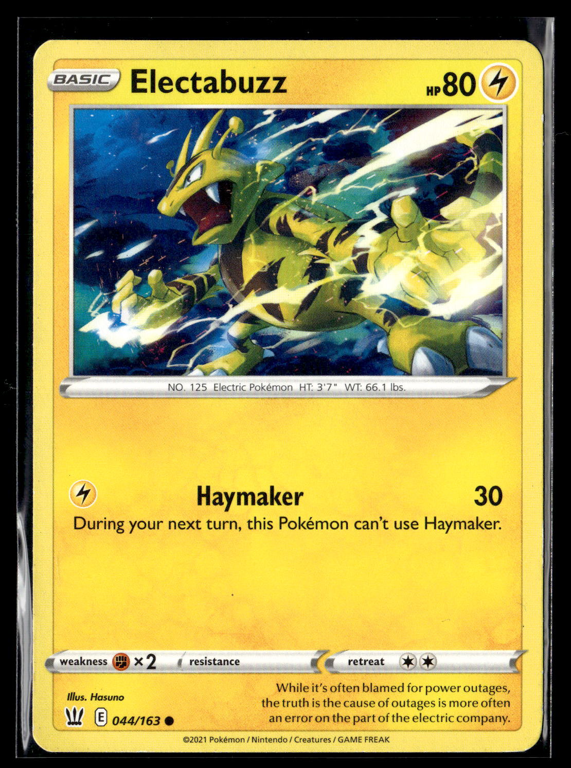SWSH05: Battle Styles #044/163 Electabuzz