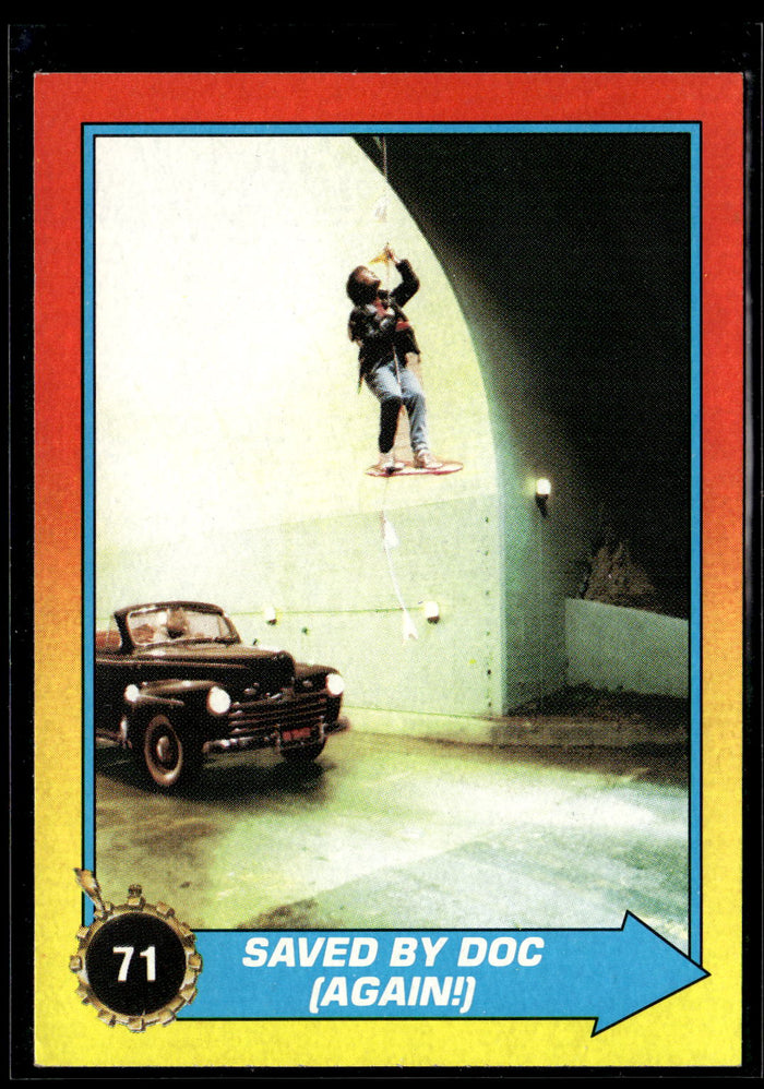 1989 Topps Back to the Future Part II #71 Saved By Doc (Again!)