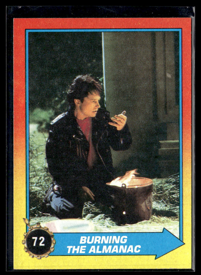 1989 Topps Back to the Future Part II #72 Burning the Almanac