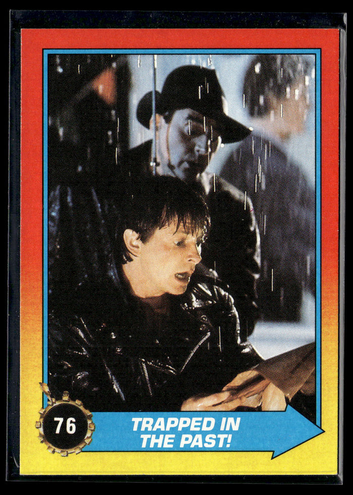 1989 Topps Back to the Future Part II #76 Trapped In the Past!