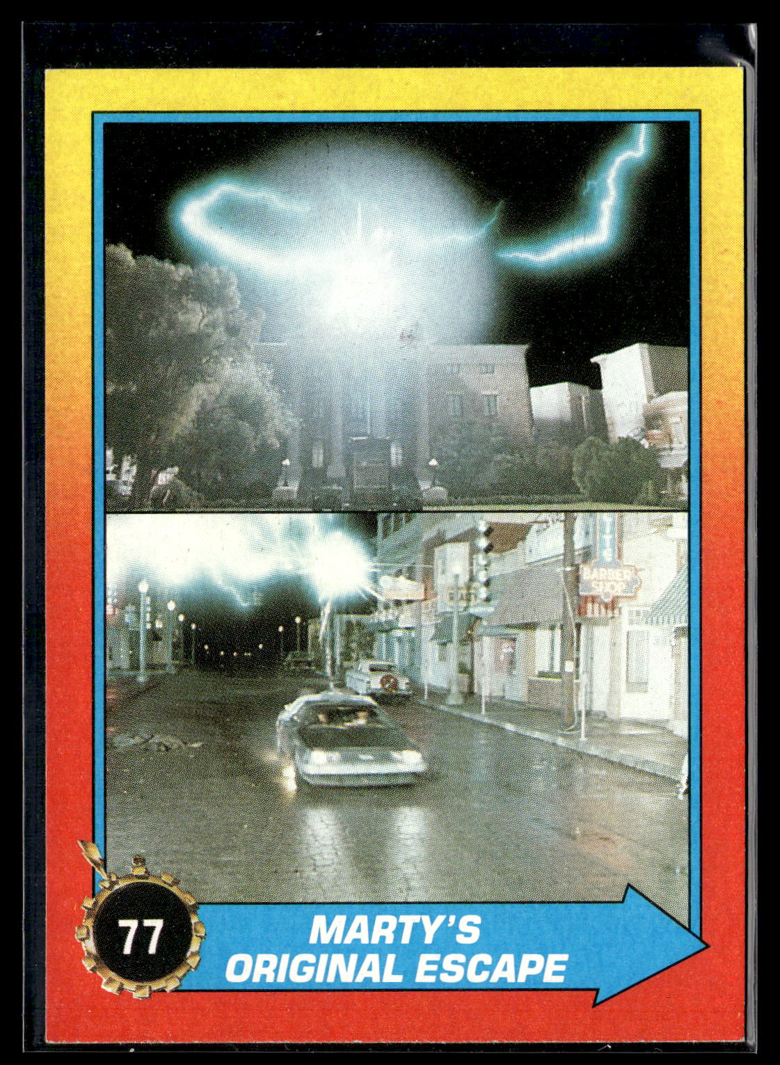 1989 Topps Back to the Future Part II #77 Marty's Original Escape