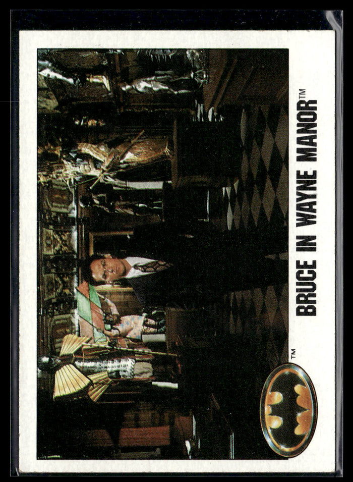 1989 Topps Batman #23 Bruce in Wayne Manor