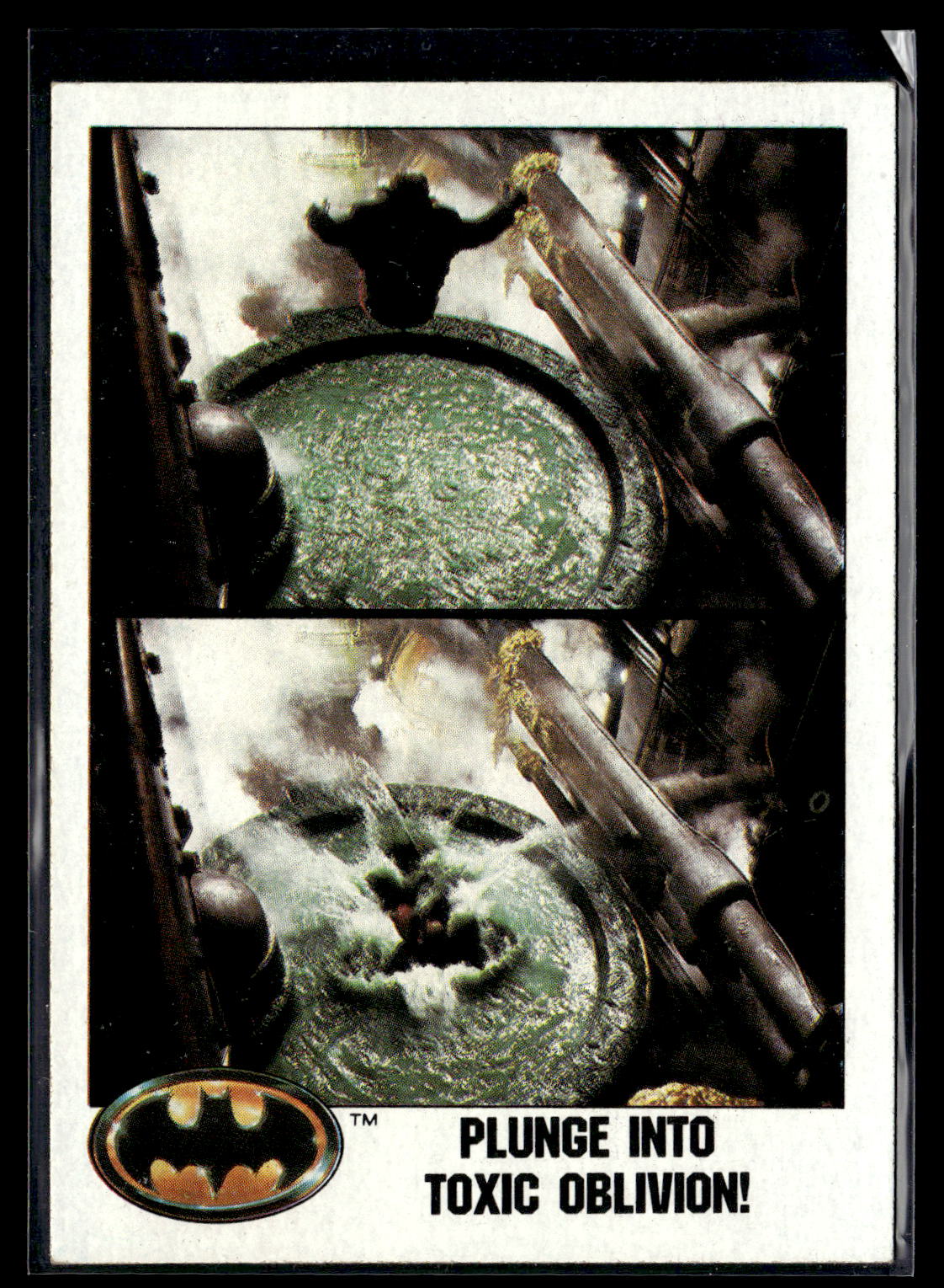 1989 Topps Batman #35 Plunge into Toxic Oblivion!