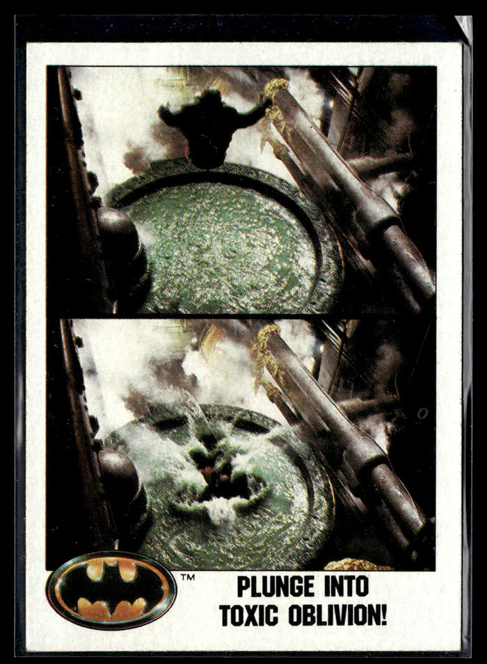 1989 Topps Batman #35 Plunge into Toxic Oblivion!