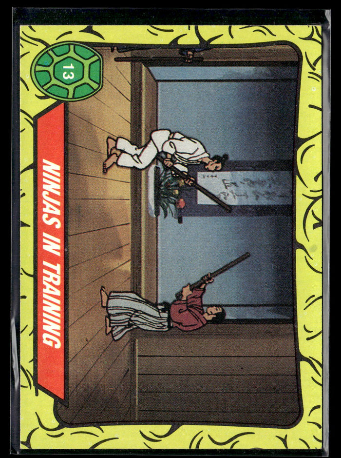 1989 Topps Teenage Mutant Ninja Turtles #13 Ninjas in Training