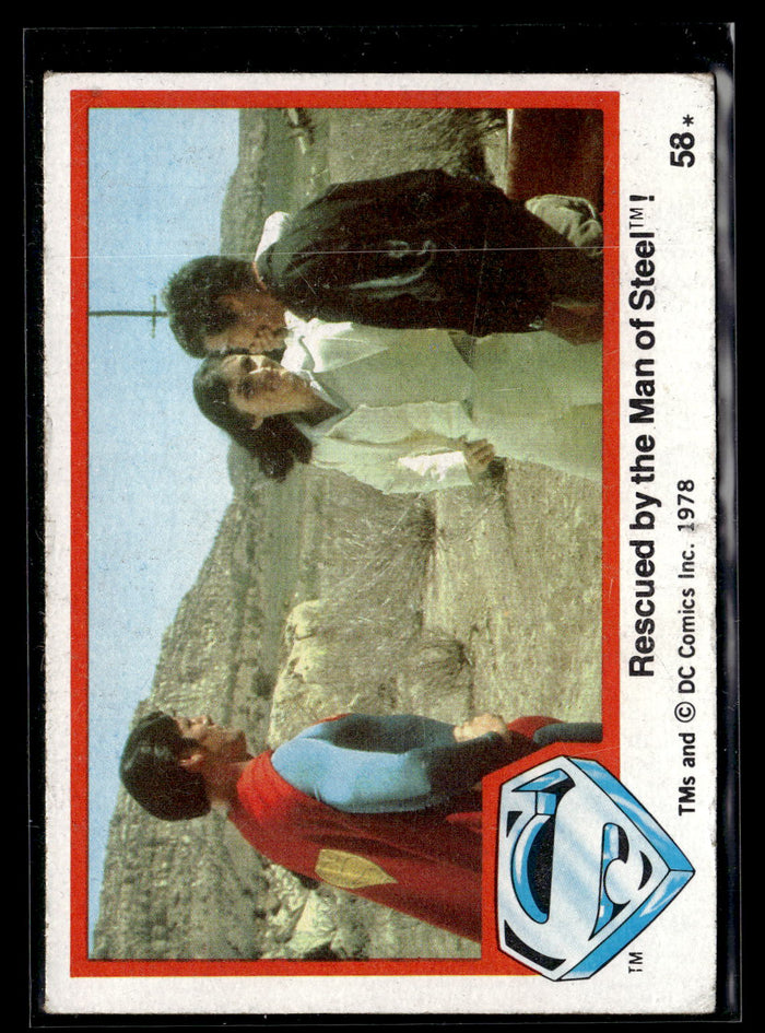 1978 Topps Superman: The Movie #58 Rescued by the Man of Steel!