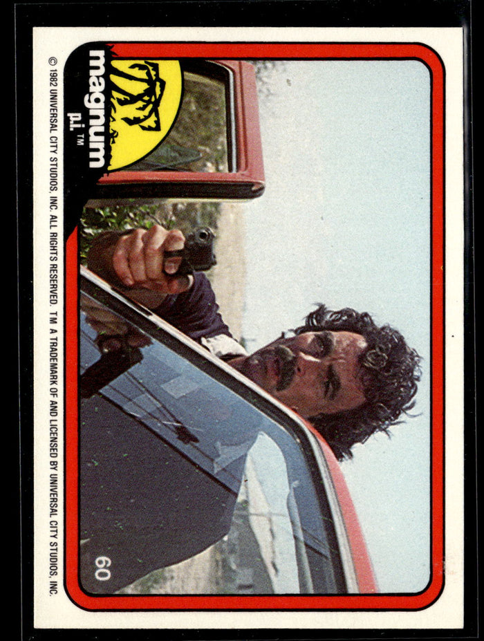 1983 Donruss Magnum P.I. #60 (aiming gun from car door)