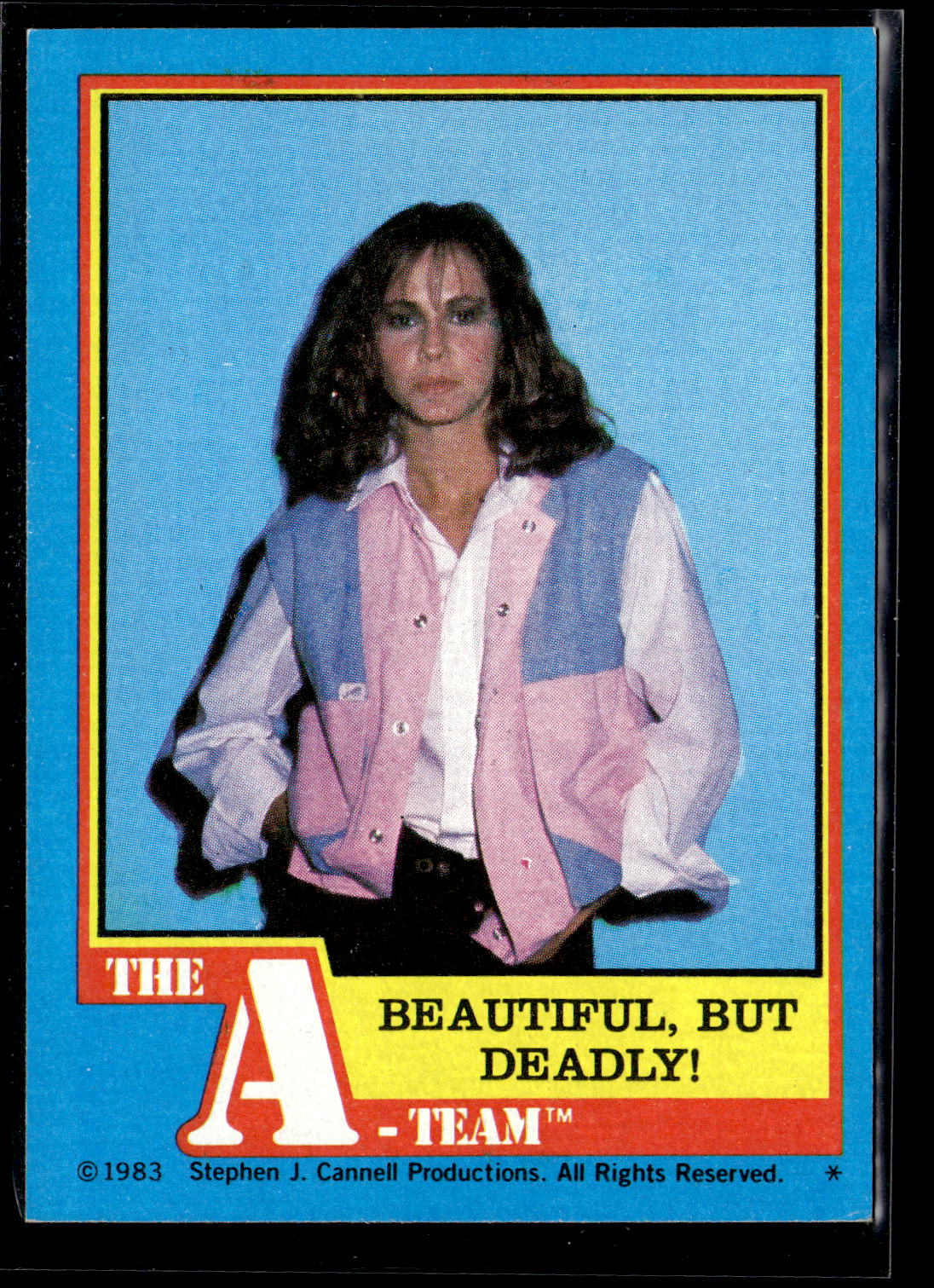 1983 Topps The A-Team #21 Beautiful, But Deadly!