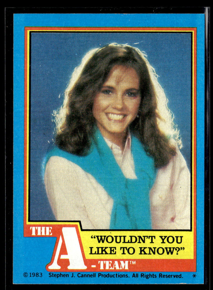 1983 Topps The A-Team #24 "Wouldn't You Like to Know?"