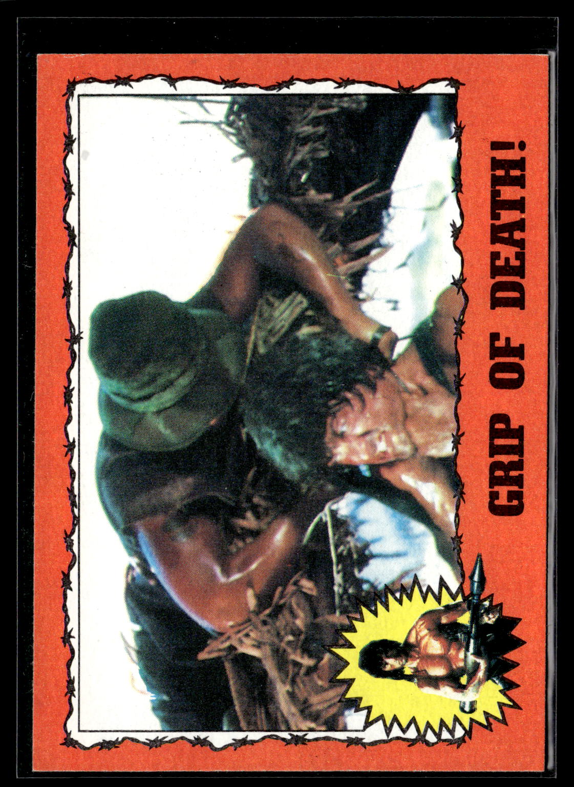 1985 Topps Rambo First Blood Part II #15 Grip of Death!