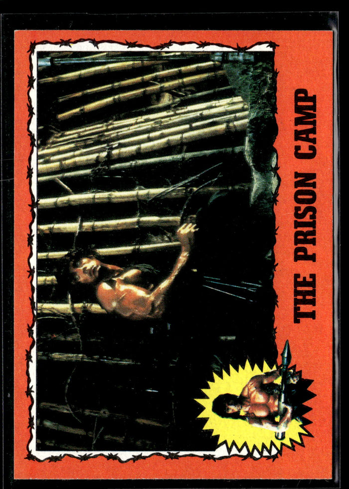 1985 Topps Rambo First Blood Part II #11 The Prison Camp