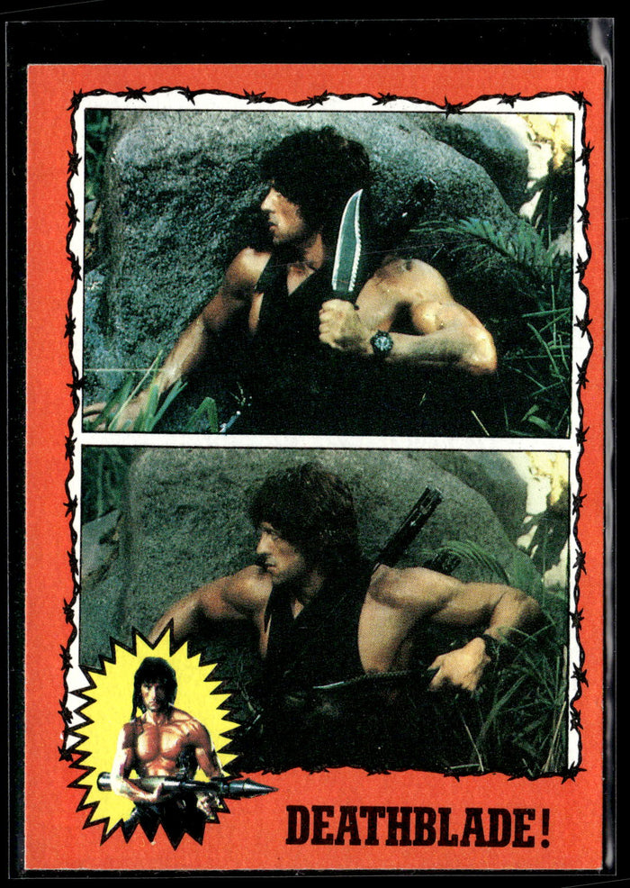1985 Topps Rambo First Blood Part II #10 Deathblade!