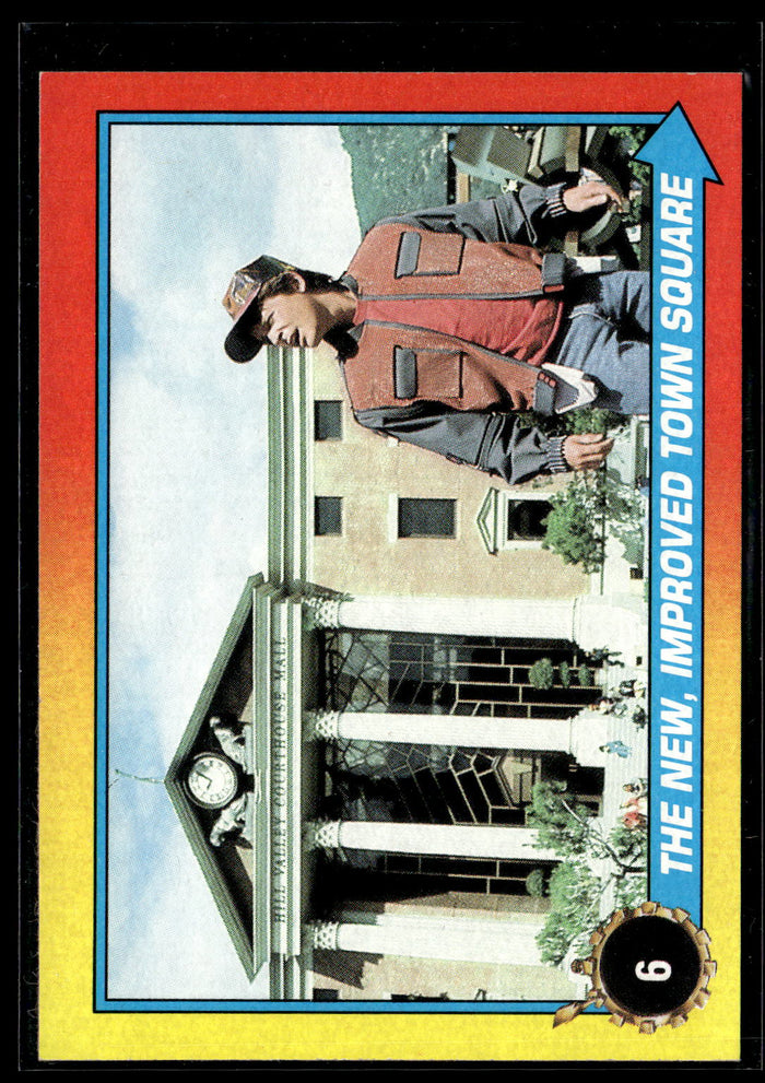 1989 Topps Back to the Future Part II #6 The New, Improved Town Square