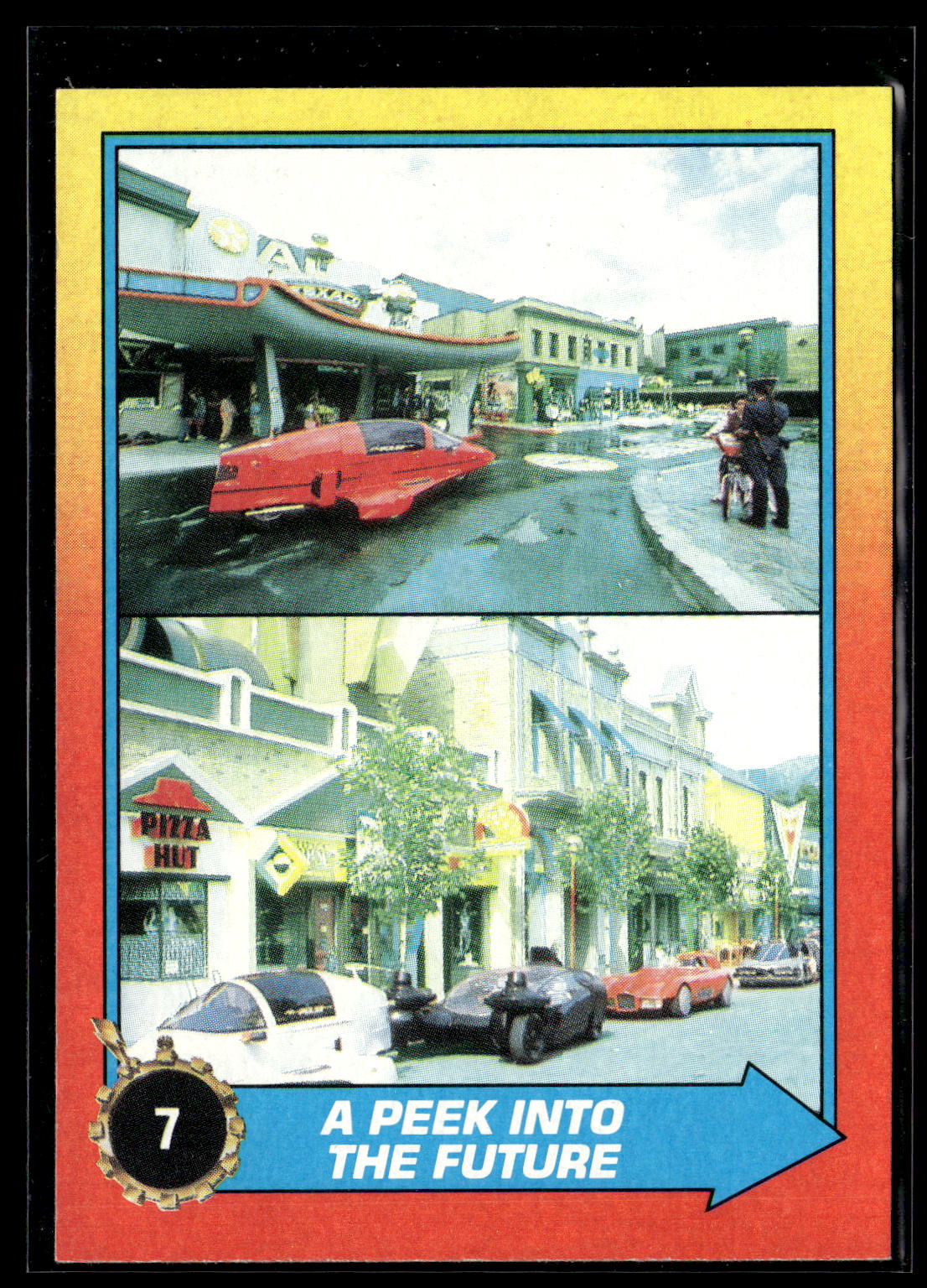 1989 Topps Back to the Future Part II #7 A Peek Into the Future