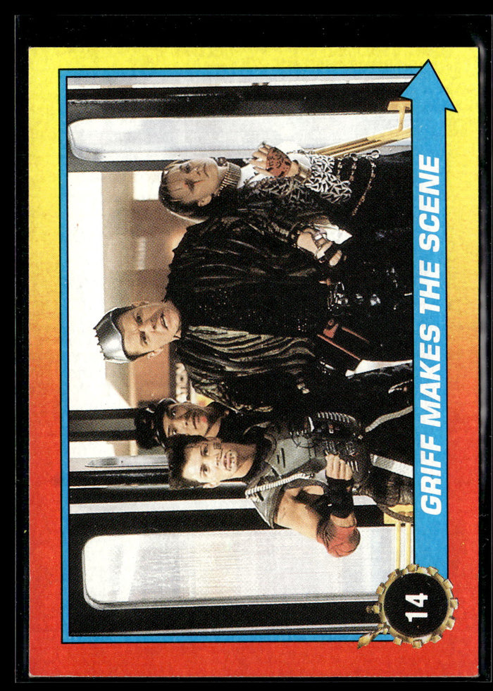 1989 Topps Back to the Future Part II #14 Griff Makes the Scene