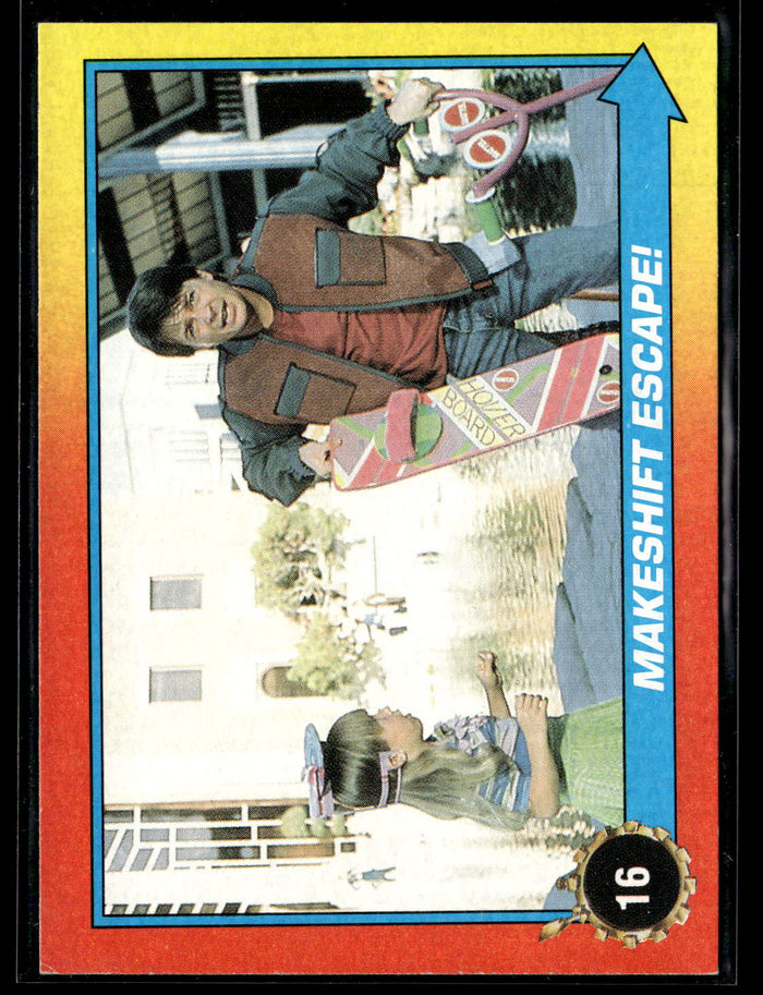 1989 Topps Back to the Future Part II #16 Makeshift Escape!