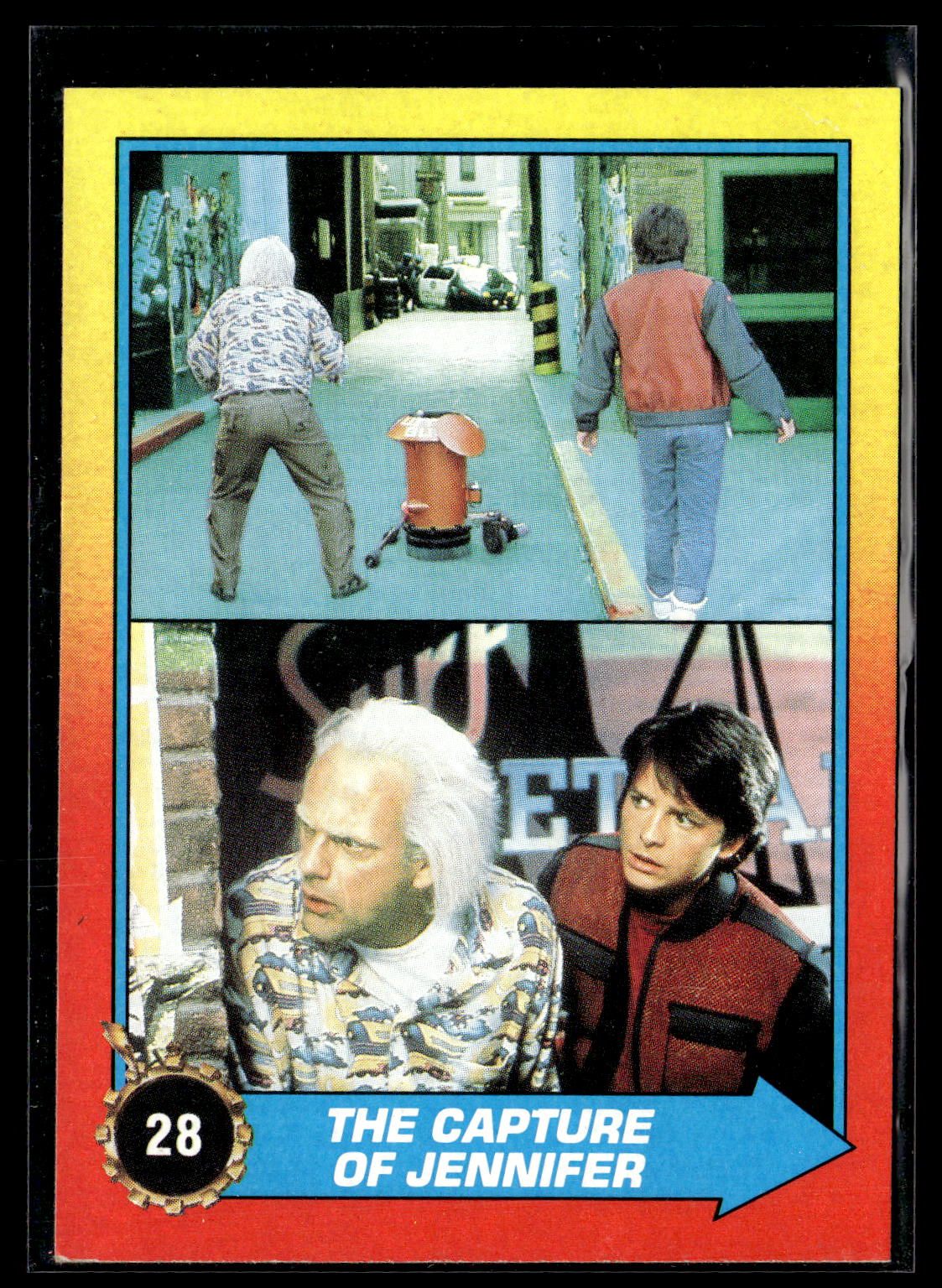 1989 Topps Back to the Future Part II #28 The Capture of Jennifer