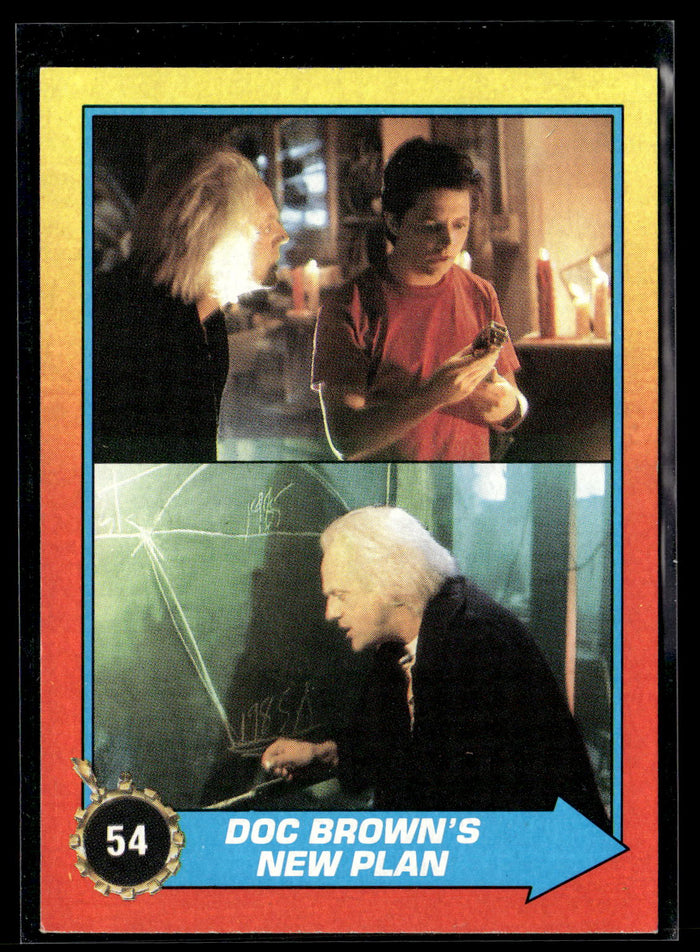 1989 Topps Back to the Future Part II #54 Doc Brown's New Plan