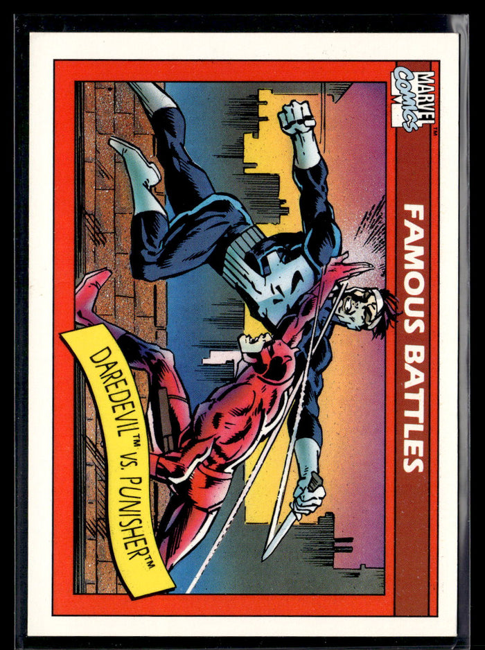1990 Impel Marvel Universe #110 Daredevil vs. Punisher