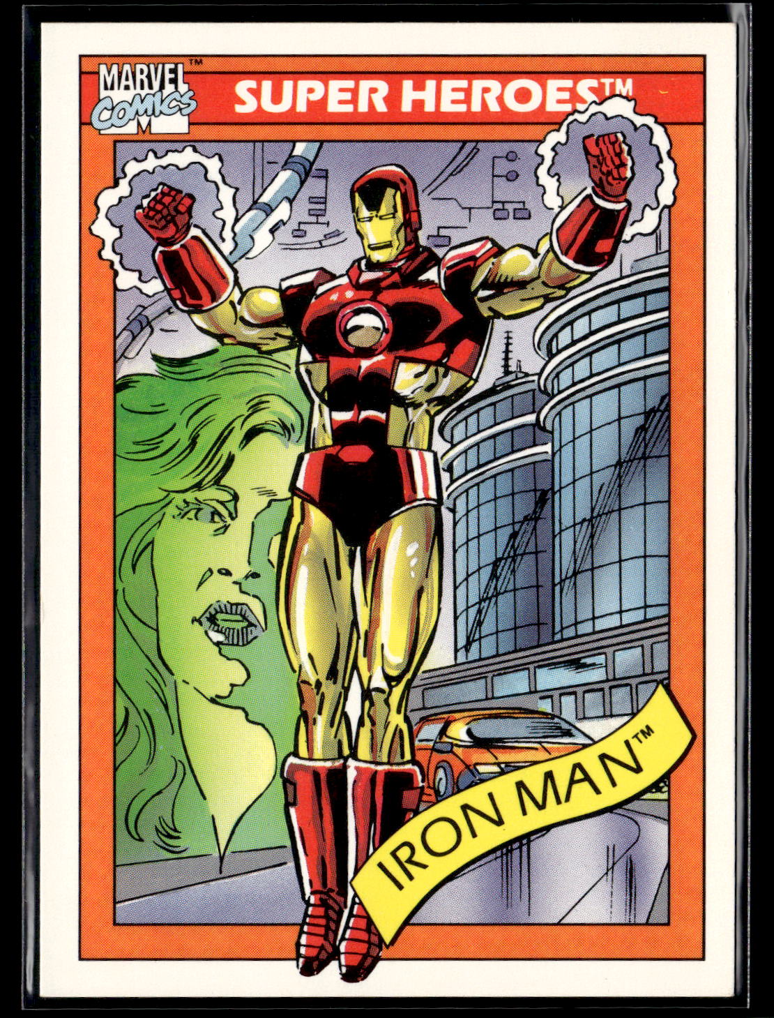1990 Impel Marvel Universe #42 Iron Man