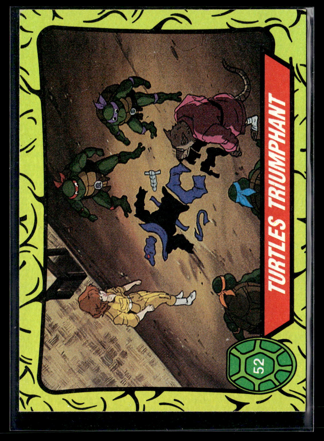 1989 Topps Teenage Mutant Ninja Turtles #52 Turtles Triumphant