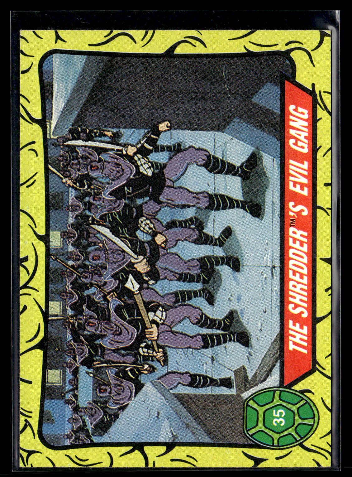 1989 Topps Teenage Mutant Ninja Turtles #35 The Shredder's Evil Gang