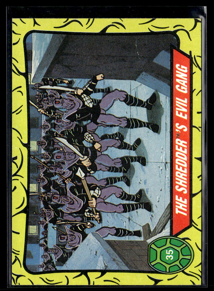 1989 Topps Teenage Mutant Ninja Turtles #35 The Shredder's Evil Gang