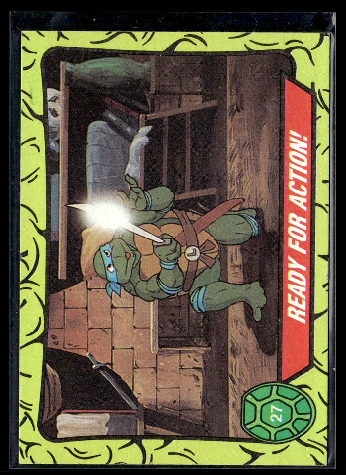 1989 Topps Teenage Mutant Ninja Turtles #27 Ready for Action!