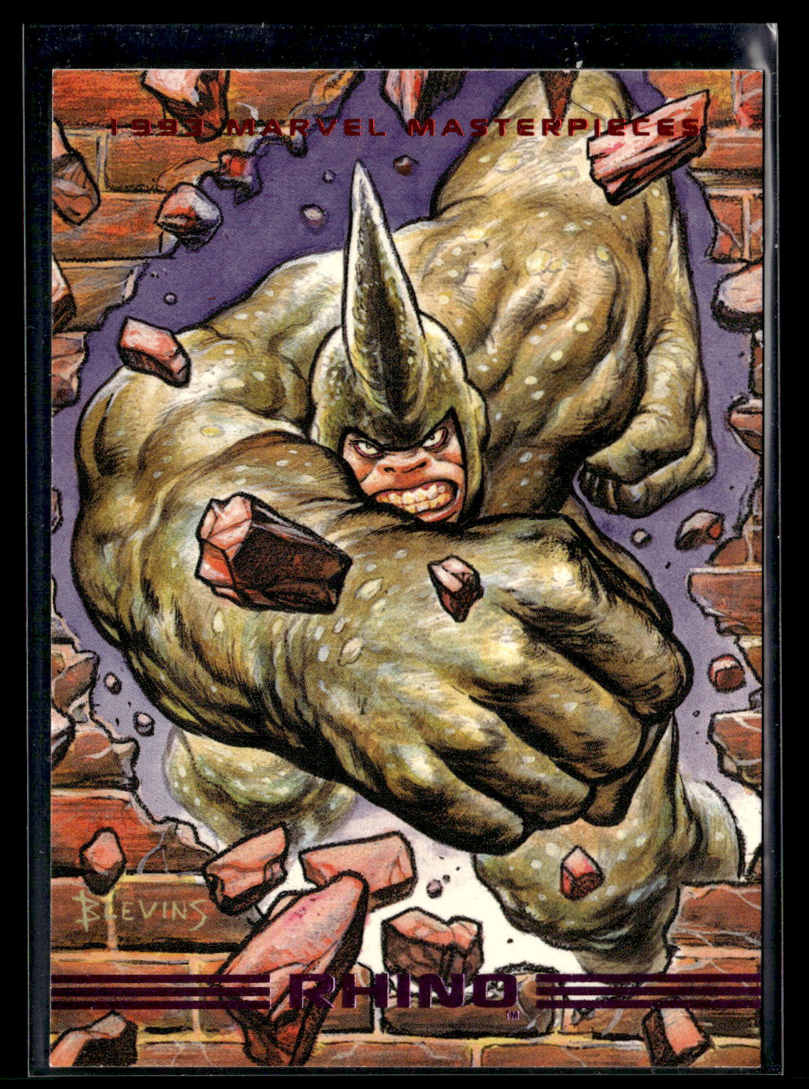 1993 SkyBox Marvel Masterpieces #48 Rhino
