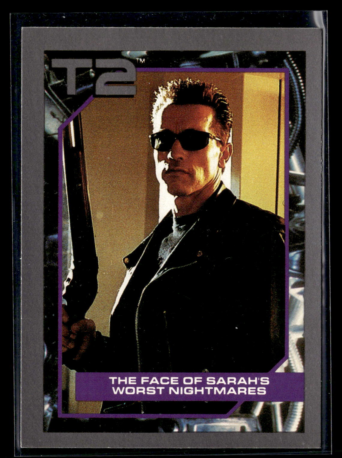 1991 Impel Terminator 2: Judgment Day #41 The Face of Sarah's Worst Nightmares