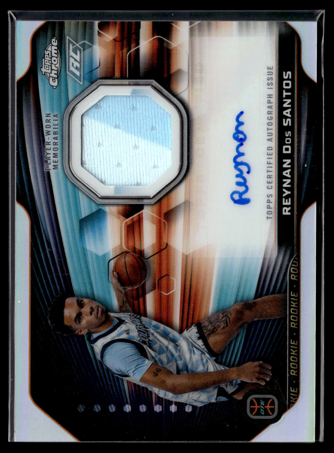 2023-24 Topps Chrome Overtime Elite #RJA-RD Reynan Dos Santos Jersey Auto