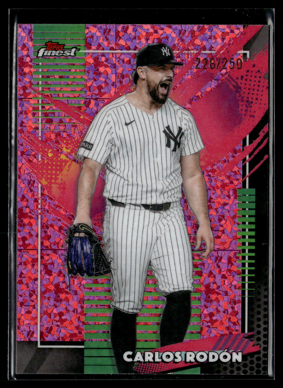 2026 Finest #212 Carlos Rodón Pink Refractors Mini Diamond /250