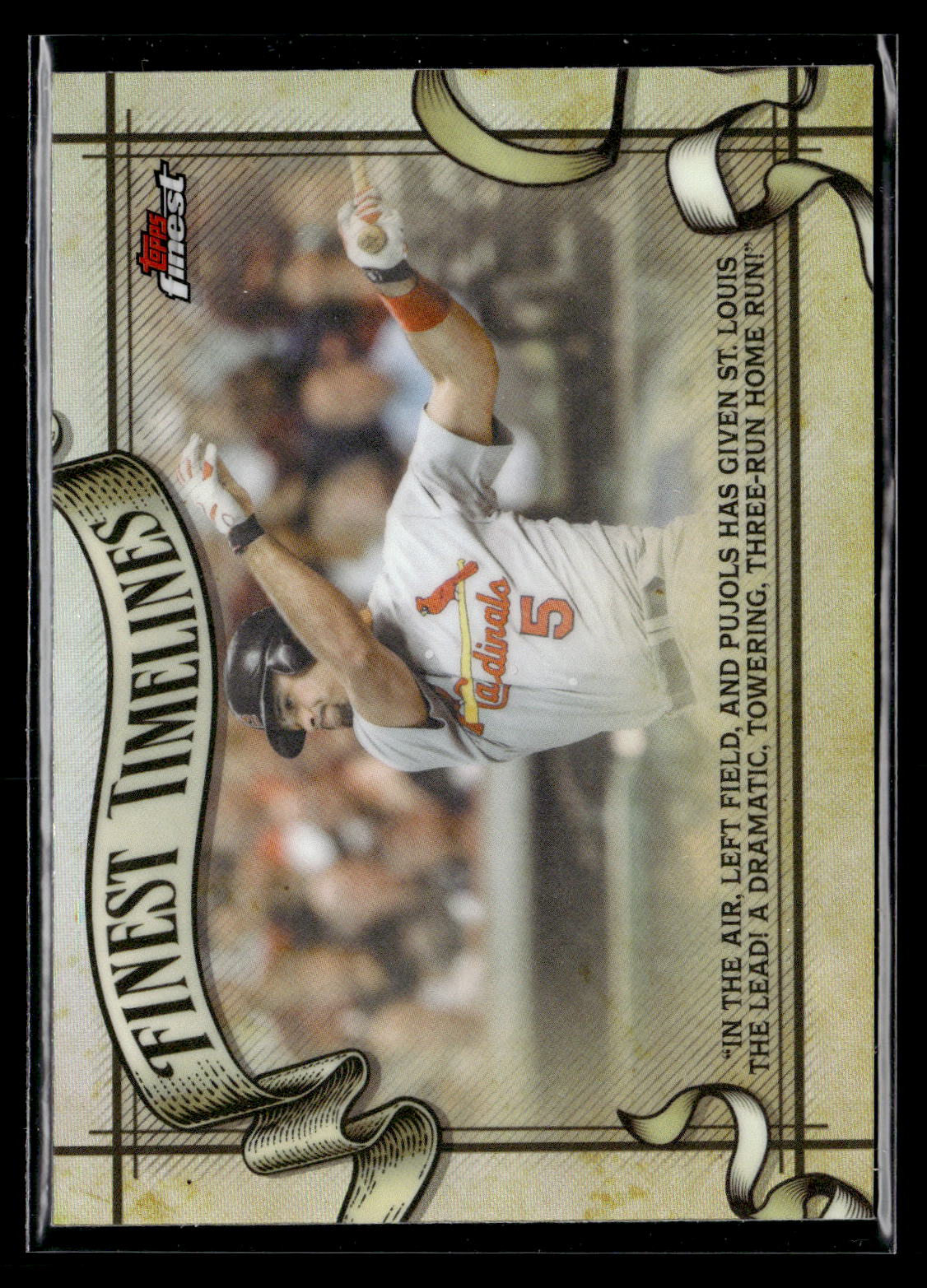 2026 Finest #FT-28 Albert Pujols Finest Timelines Refractors