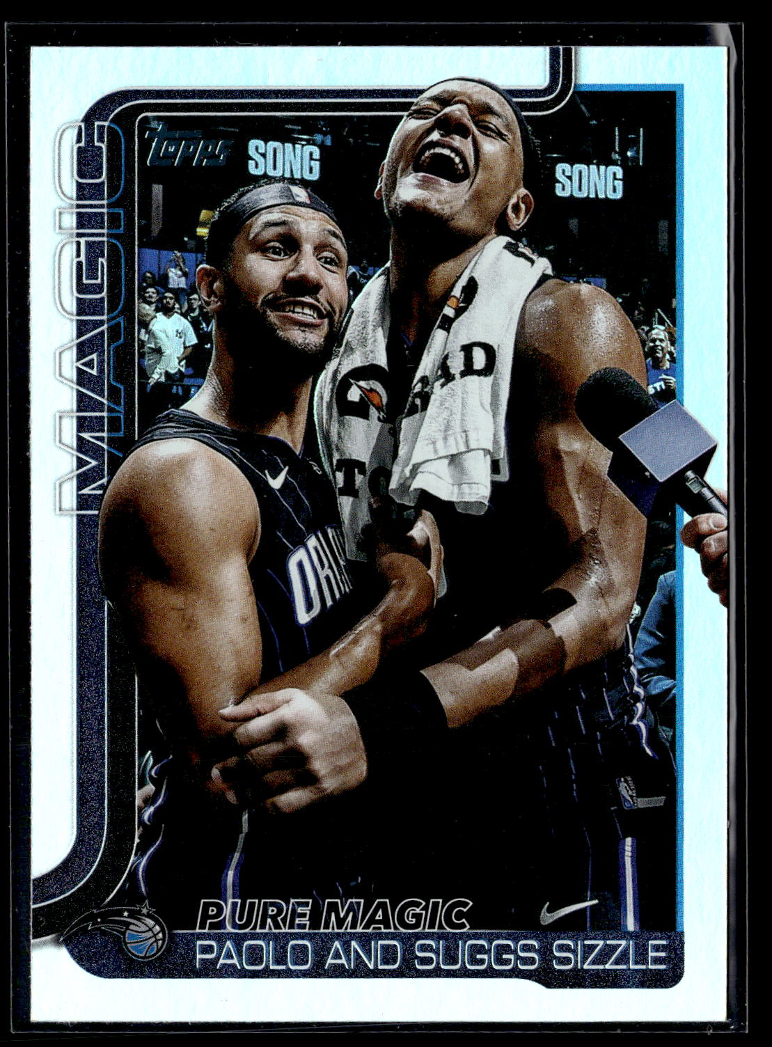 2025-26 Topps #271 Pure Magic, Paolo and Suggs Sizzle Rainbow Foilboard