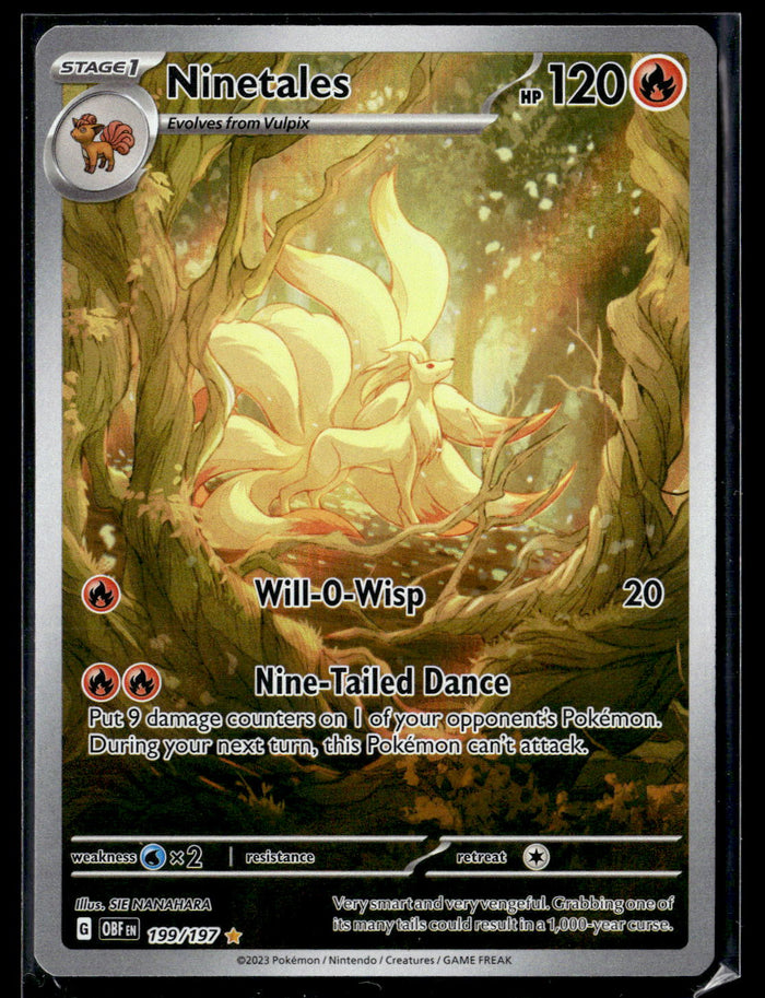 SV03: Obsidian Flames #199/197 Ninetales -199/197