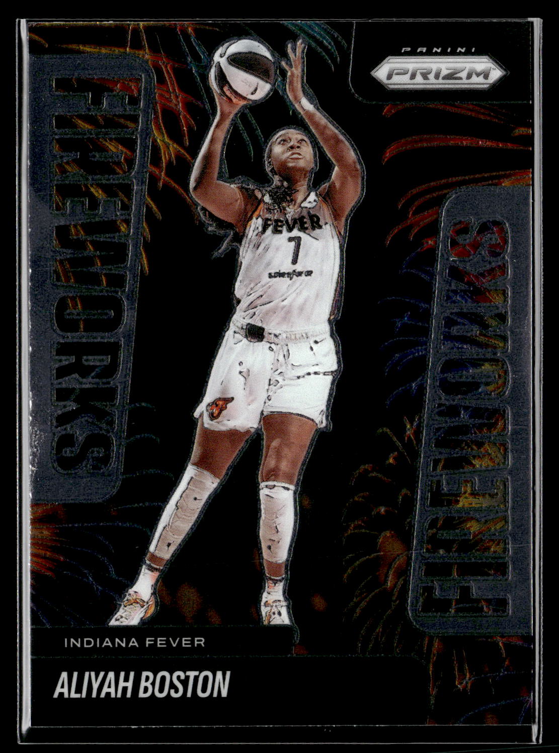 2025 Panini Prizm WNBA #3 Aliyah Boston Fireworks