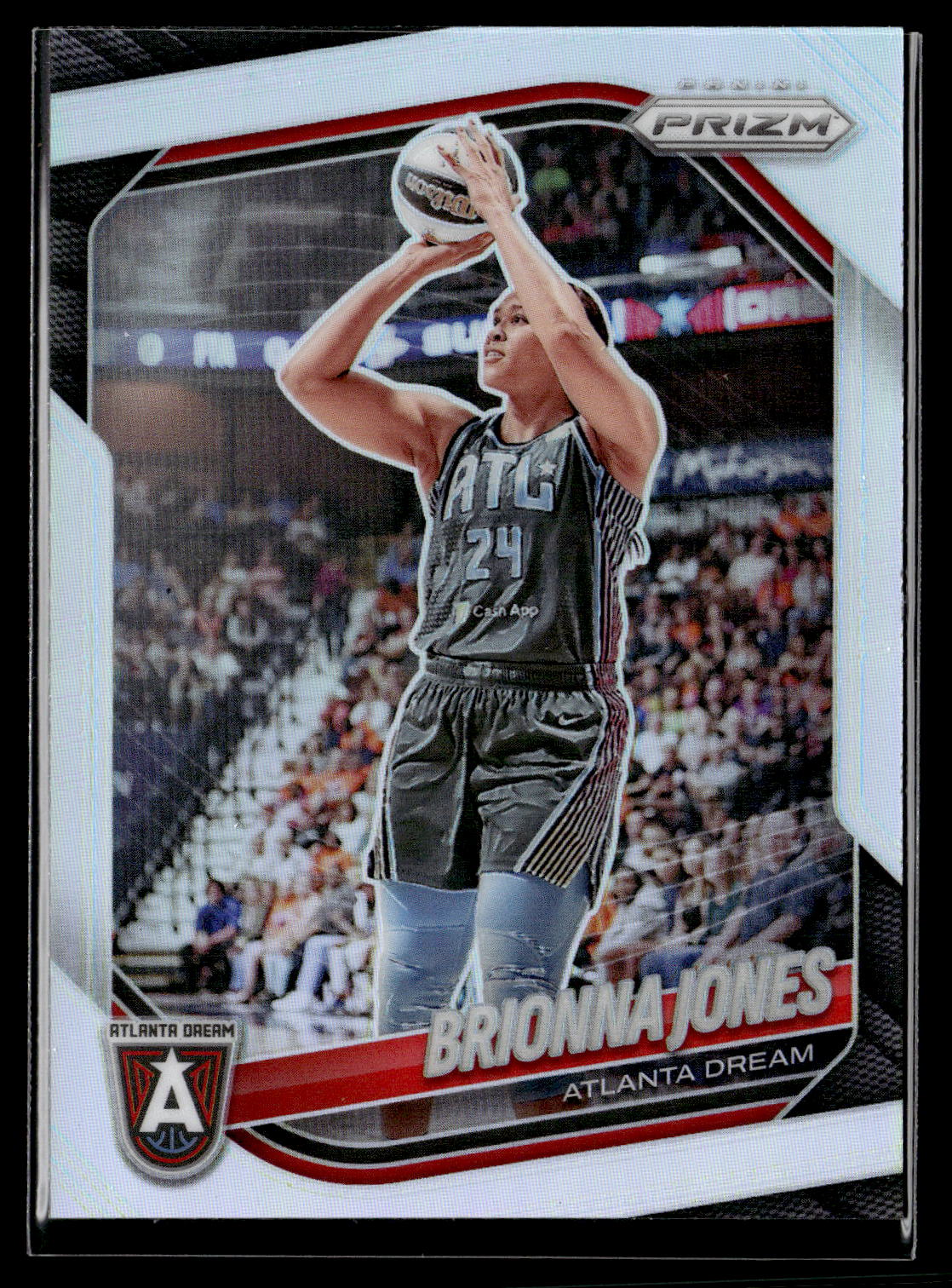 2025 Panini Prizm WNBA #107 Brionna Jones White Seismic Prizms