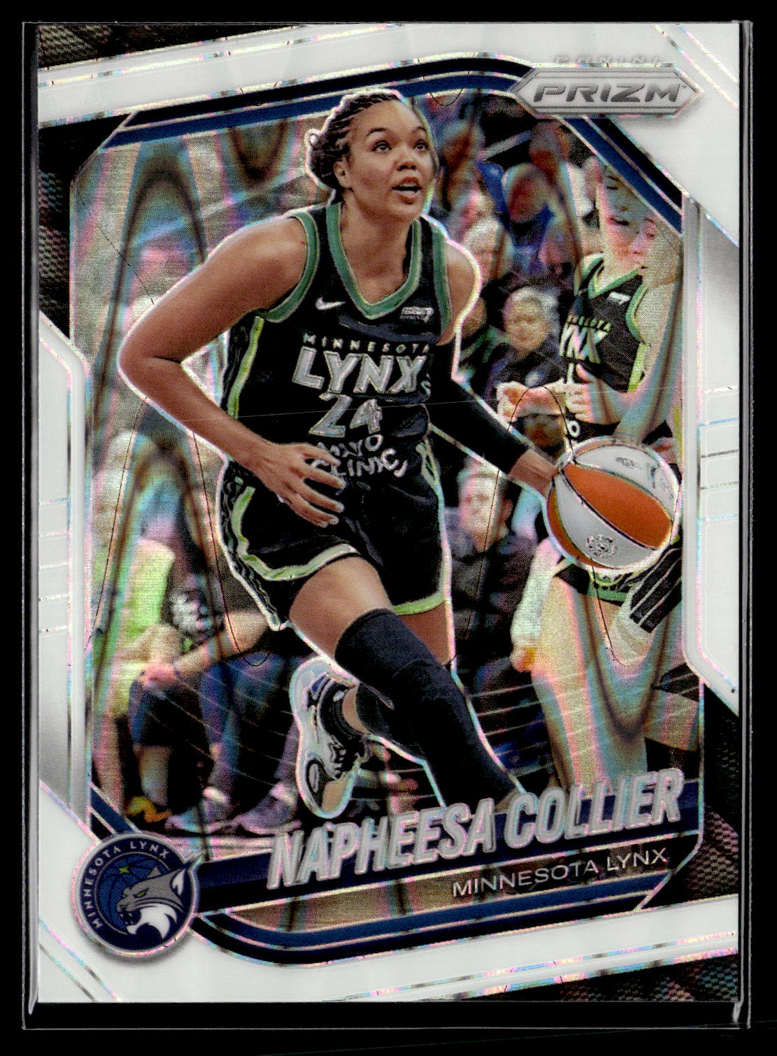 2025 Panini Prizm WNBA #8 Napheesa Collier White Seismic Prizms