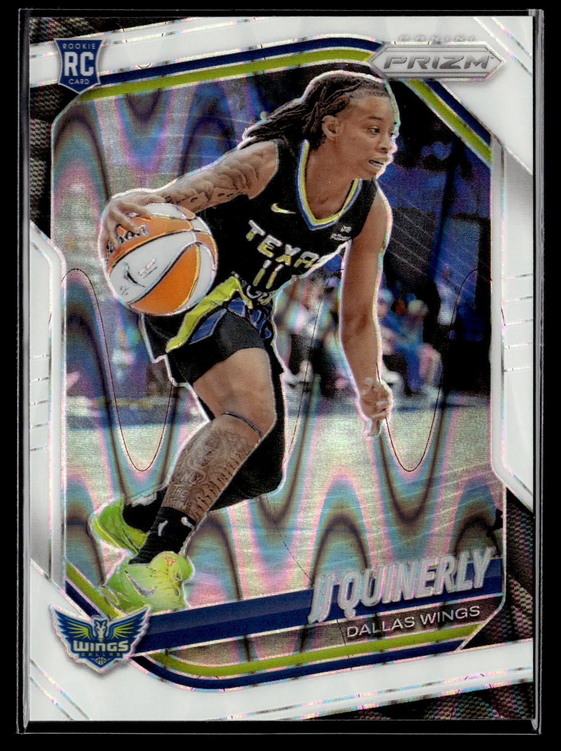 2025 Panini Prizm WNBA #95 JJ Quinerly White Seismic Prizms