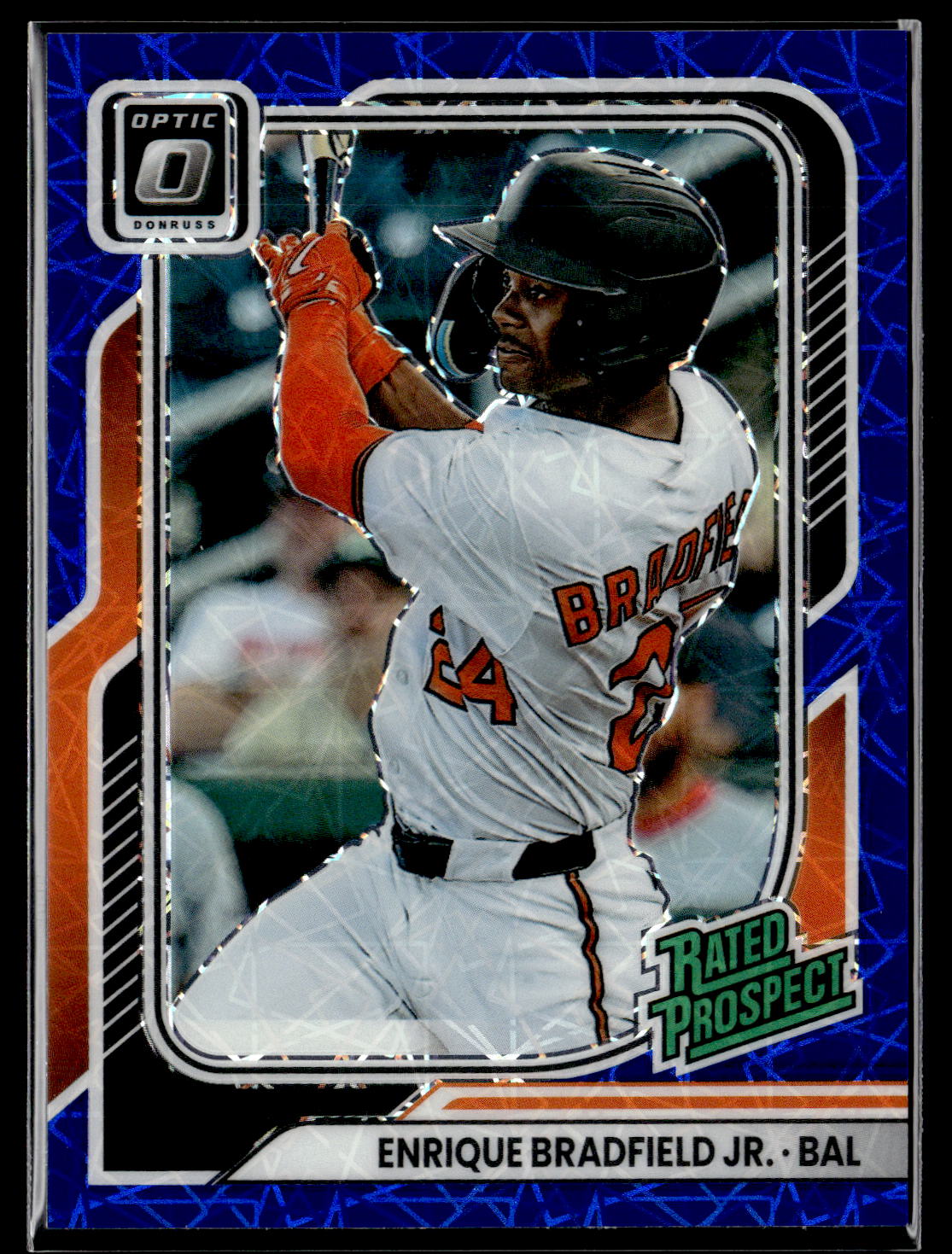 2026 Donruss #147 Enrique Bradfield Jr. Optic Blue Velocity