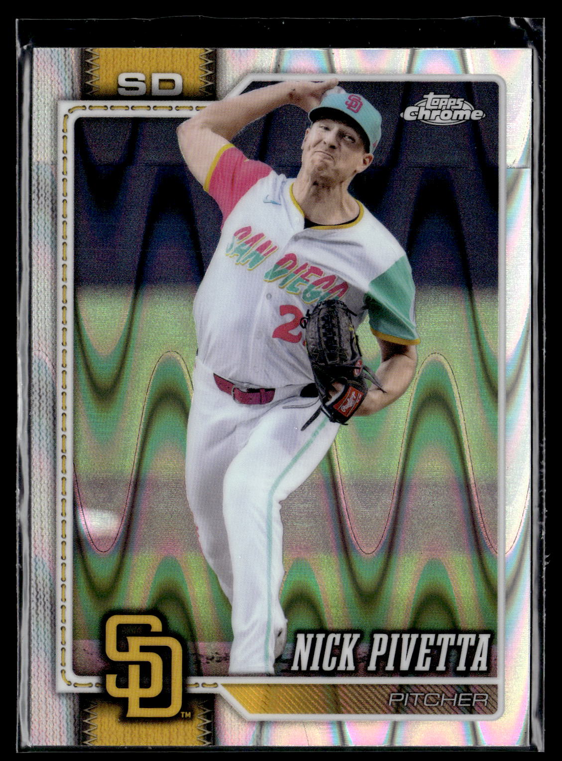 2026 Topps Chrome #96 Nick Pivetta Raywave Refractors
