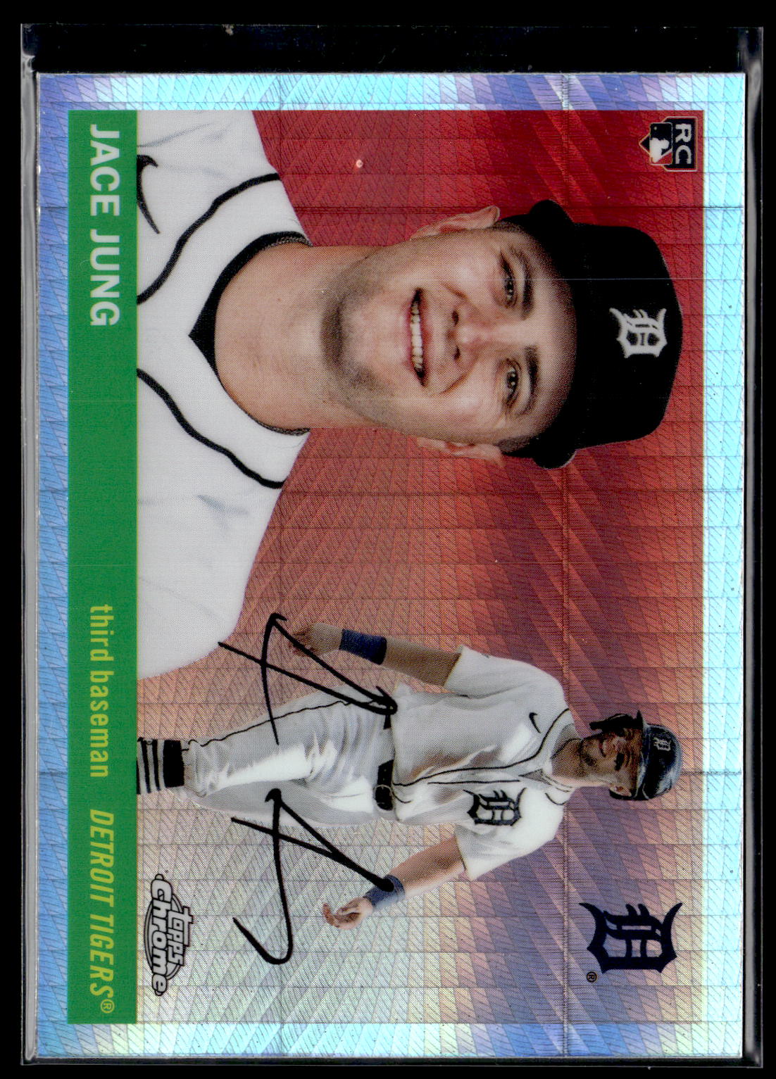2025 Topps Chrome Platinum #257 Jace Jung Prism Refractors Rookie