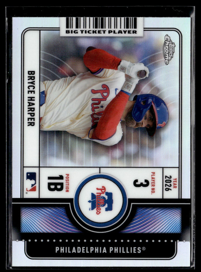2026 Topps Chrome #BTP-19 Bryce Harper Big Ticket Players