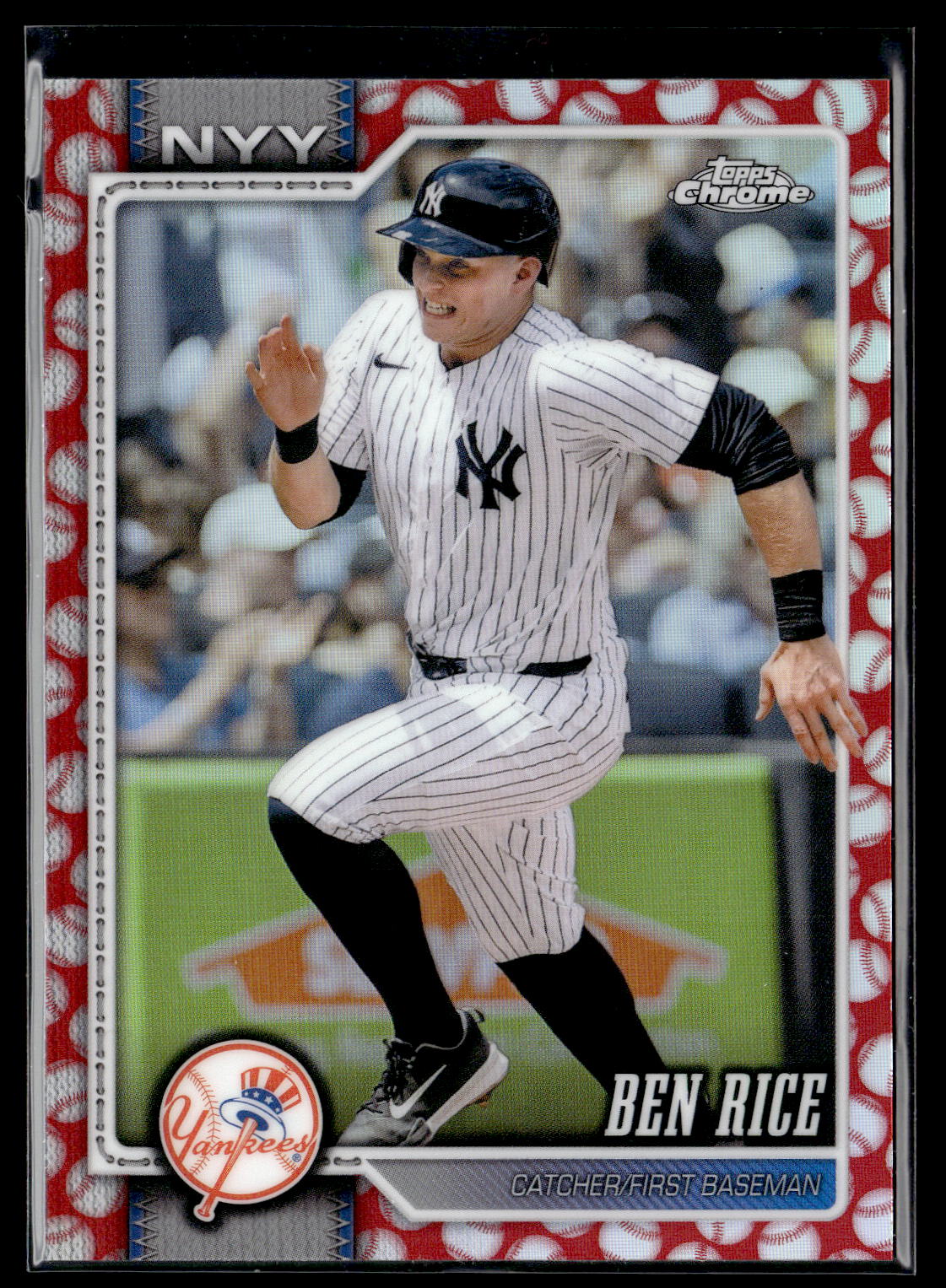 2026 Topps Chrome #295 Ben Rice Baseball Seams Refractors