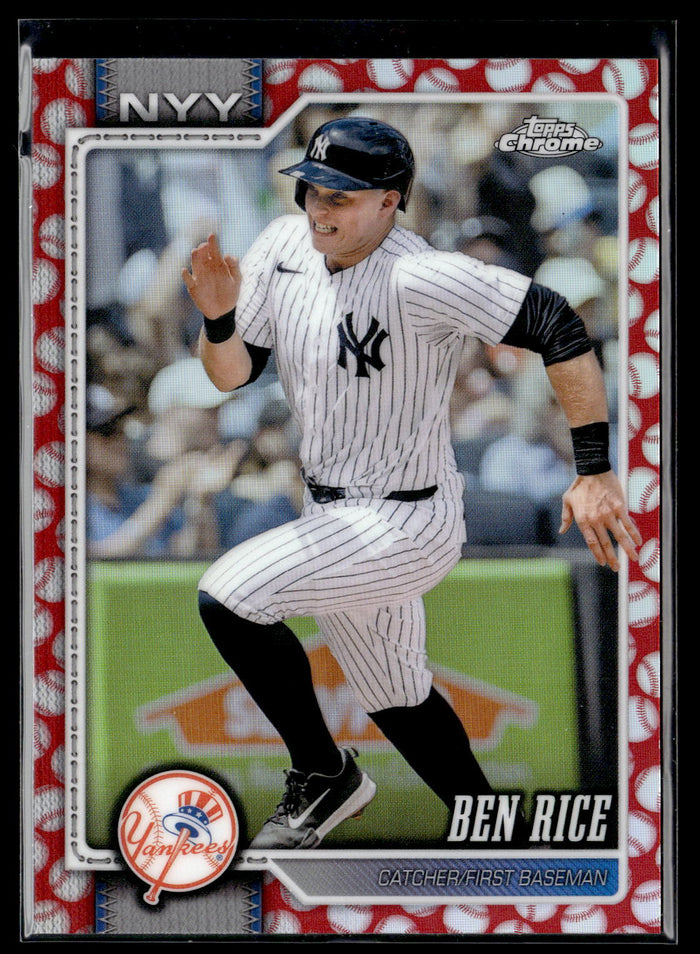 2026 Topps Chrome #295 Ben Rice Baseball Seams Refractors