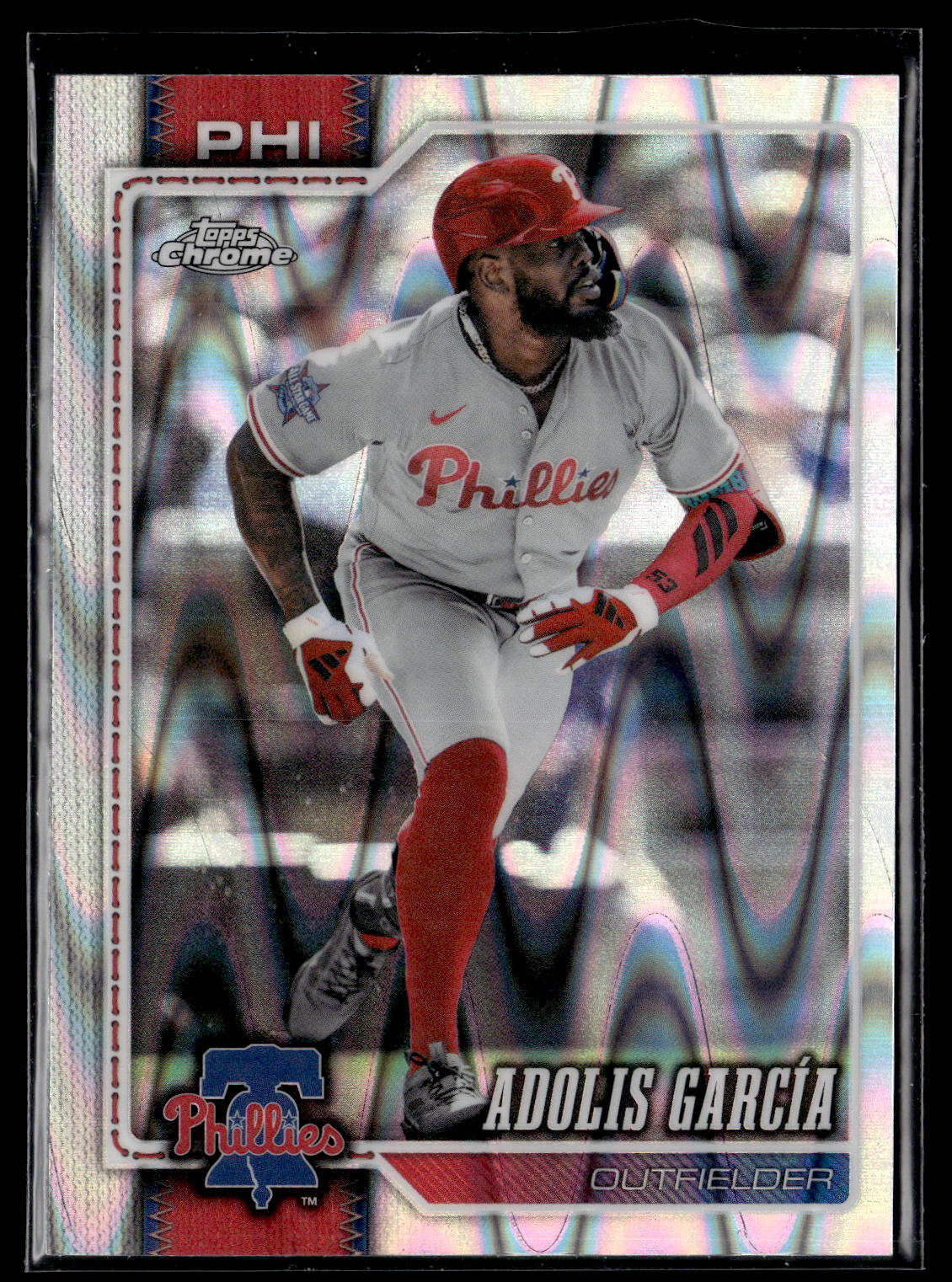 2026 Topps Chrome #206 Adolis García Raywave Refractors