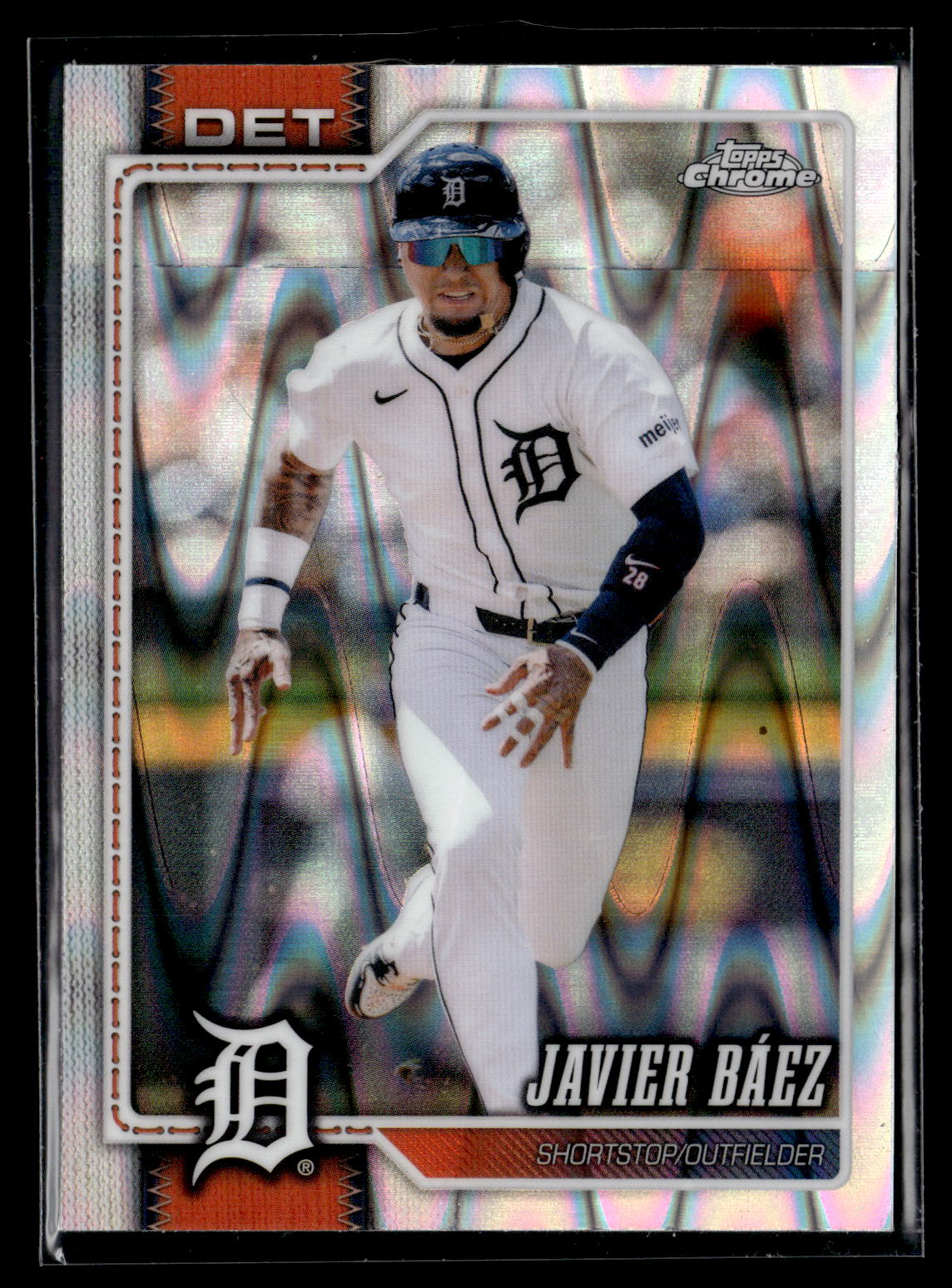 2026 Topps Chrome #81 Javier Báez Raywave Refractors