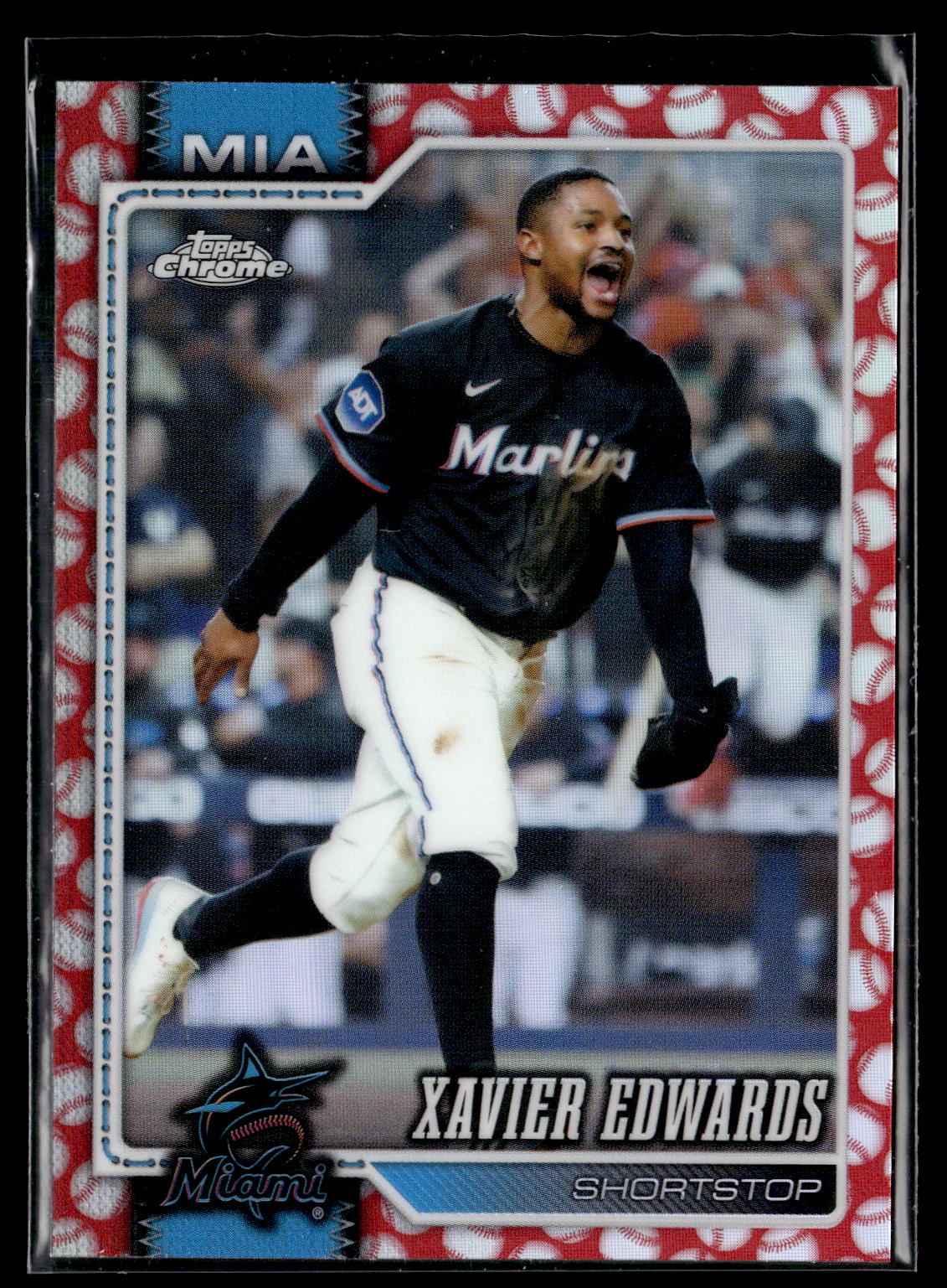 2026 Topps Chrome #204 Xavier Edwards Baseball Seams Refractors